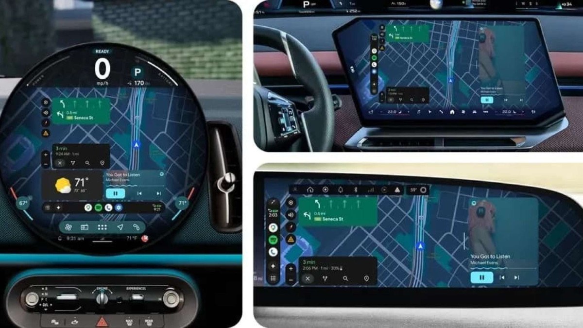 Android Auto foi otimizado para funcionar em diferentes formatos de tela