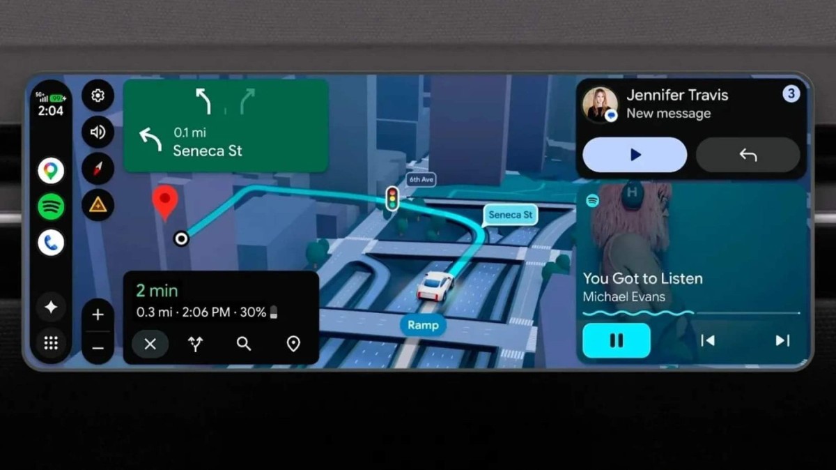 Atualização do Android Auto garante interface e mapas aprimorados