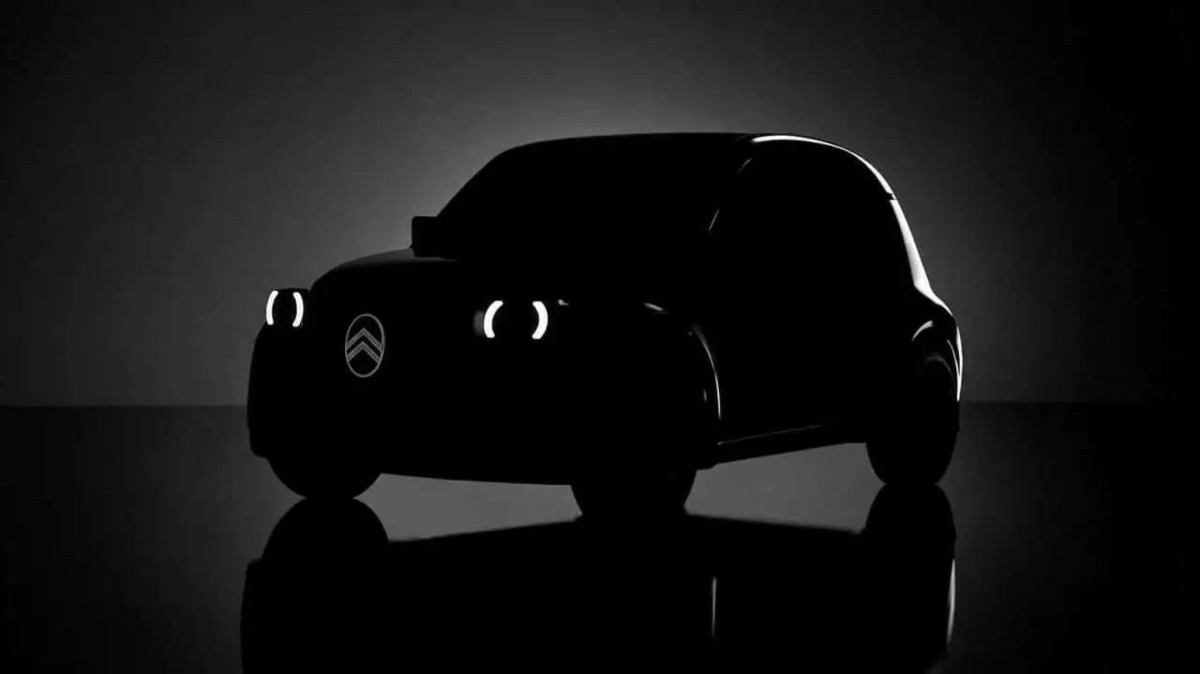 Teaser do novo Citroën compacto que será apresentado no Salão de Paris, em outubro