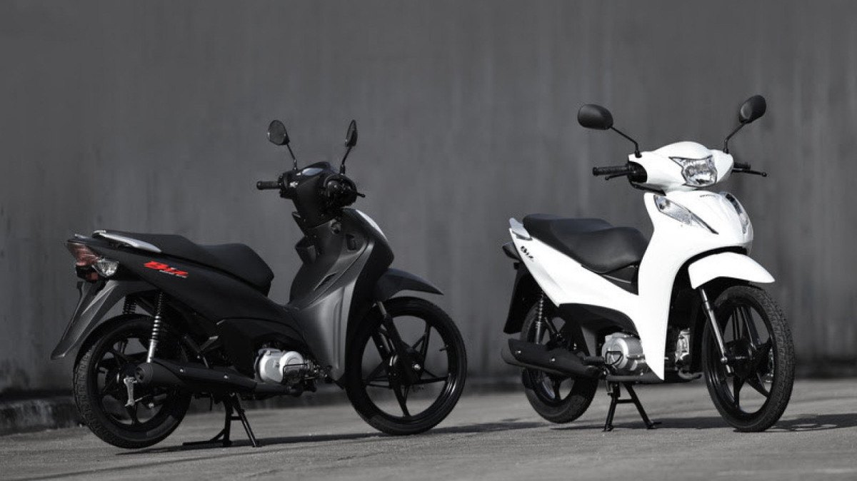 Honda Biz125 2027 opções de cores