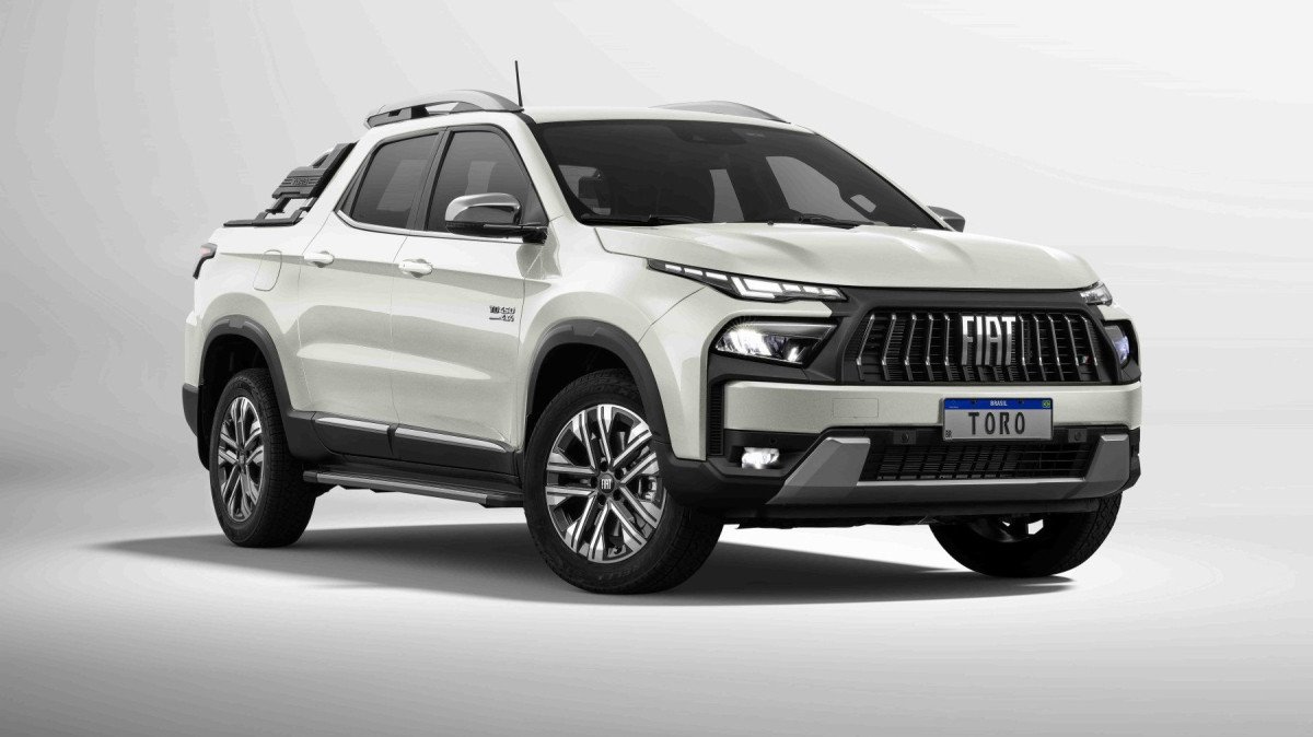 Fiat Toro Ranch Turbodiesel tem todos os itens da Volcano diesel e alerta de tr&aacute;fego traseiro cruzado, sensor de ponto cego e custa R$ 238.490,00
