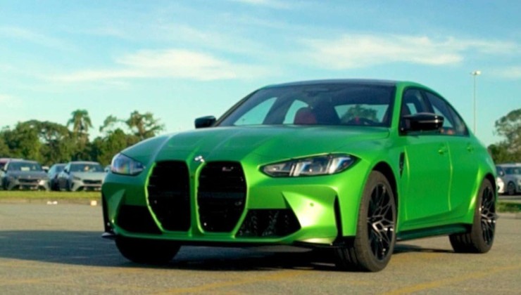 BMW M3 na cor verde -  (crédito: Divulgação/BMW)