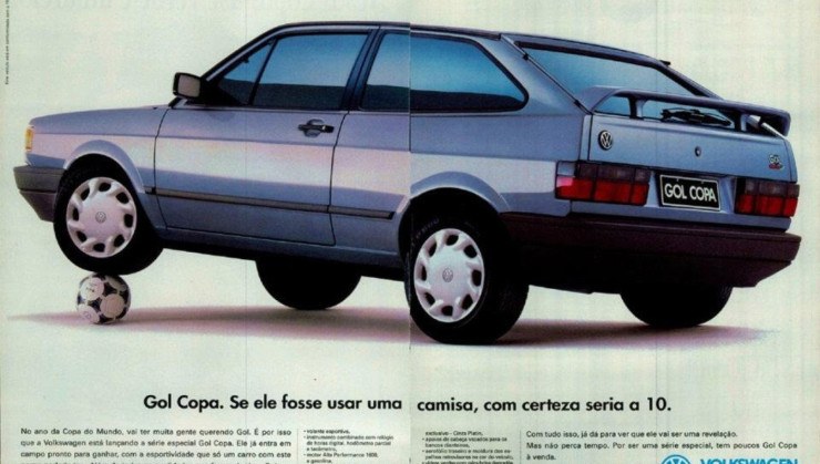 Material publicit&aacute;rio do Gol Copa 1994