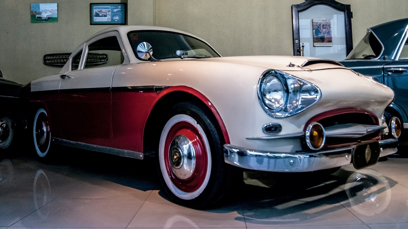 O Justicialista Gran Sport, um &iacute;cone da ind&uacute;stria automotiva argentina e s&iacute;mbolo da era Per&oacute;n. -  (crédito: Justicialista Governo Federal de Argentina/Francisco Pignataro)