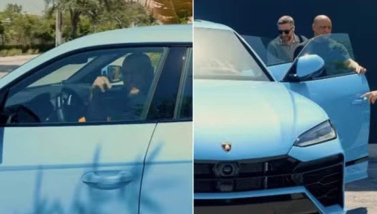 Roberto Carlos circula com Lamborghini Urus Performante -  (crédito: Reprodução)