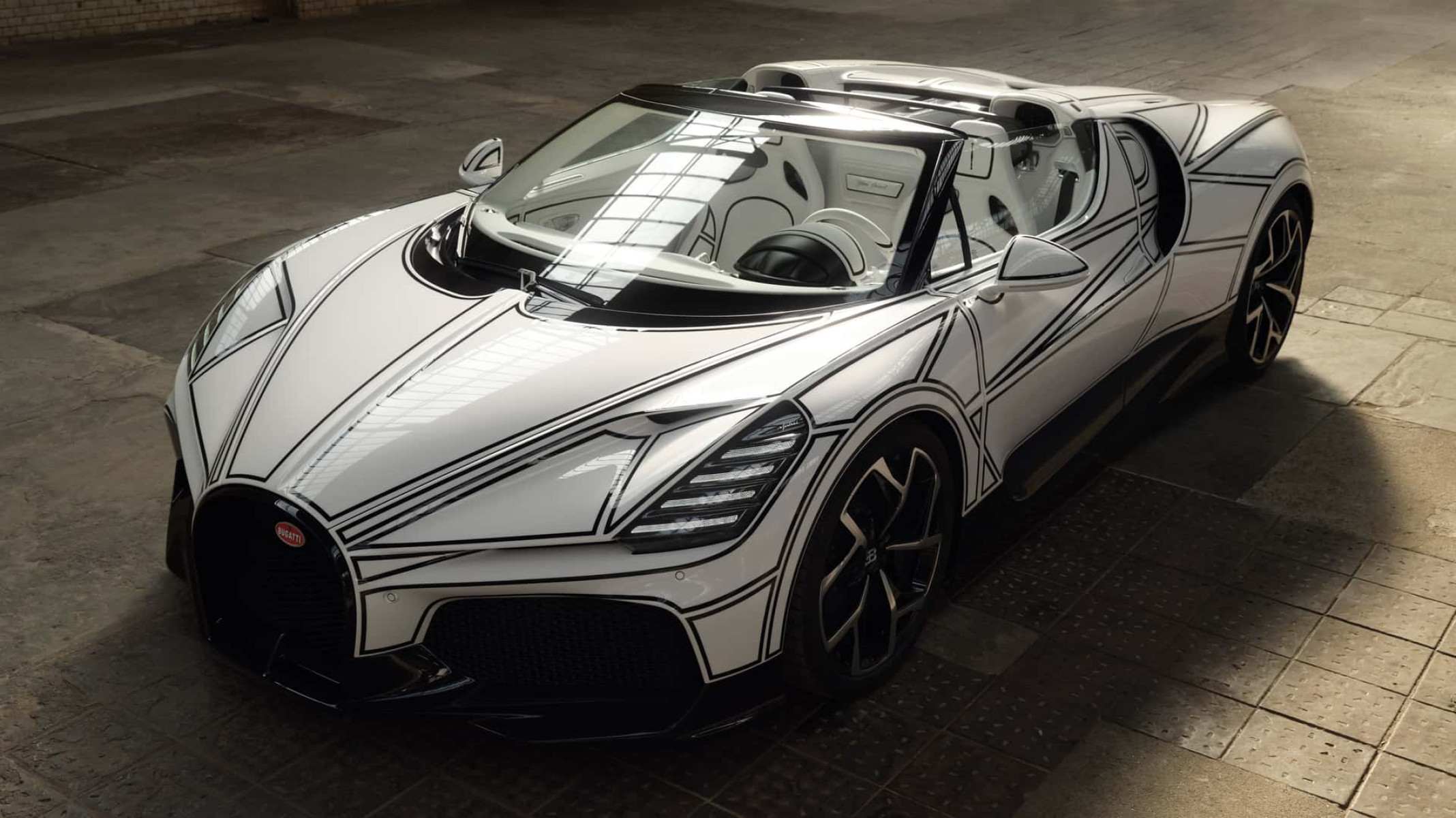 Bugatti cria carro com detalhes em porcelana