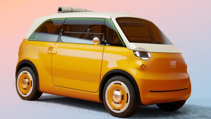 Fiat Multiplina traz visual inspirado no 600 Multipla dos anos 1950 -  (crédito: Reprodução/CAR)