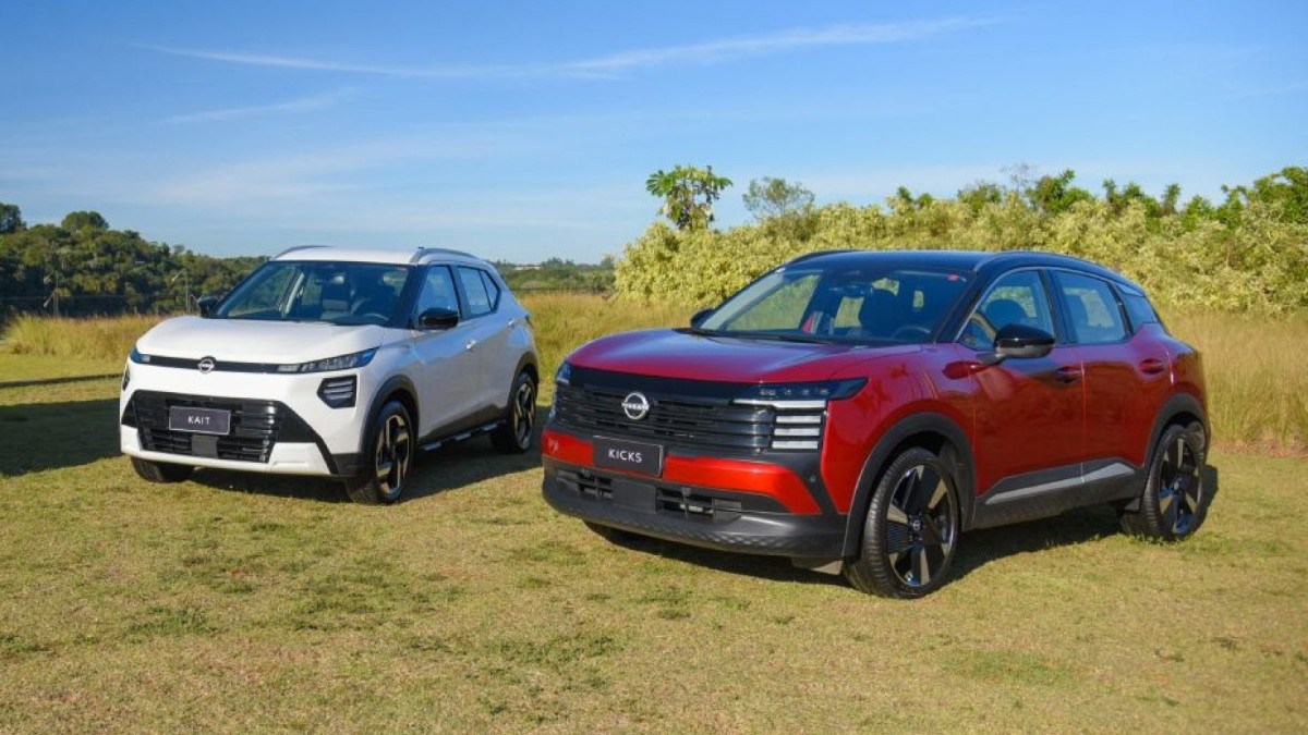 Nissan Kait e Kicks lado a lado