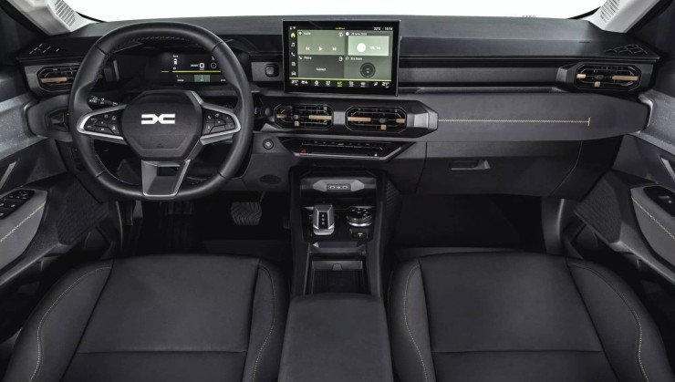 Interior &eacute; muito semelhante aos novos carros da Renault do Brasil