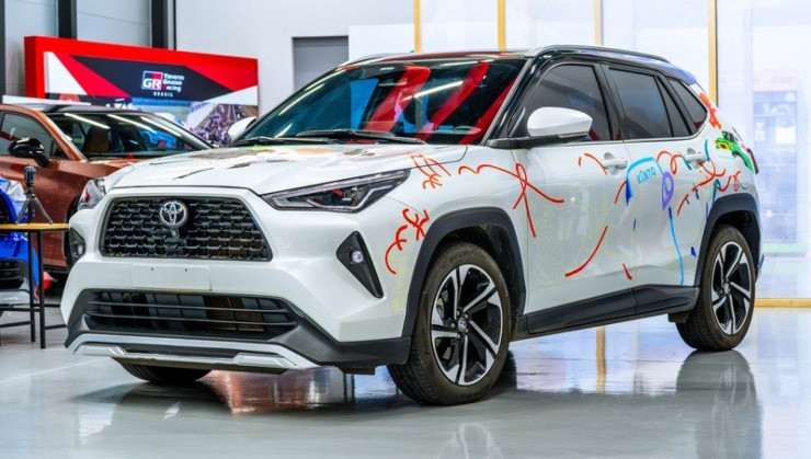 Toyota Yaris Cross personalizado  -  (crédito: Toyota/Divulgação)