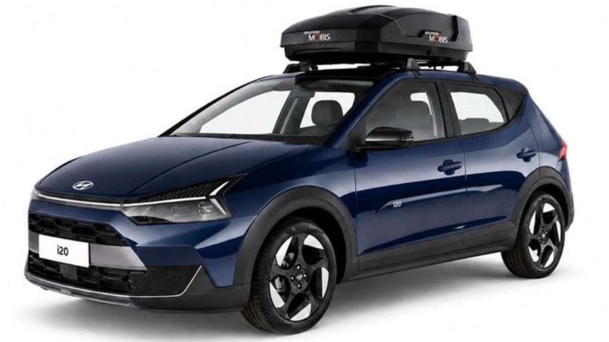 Hyundai i20 com bagageiro de teto