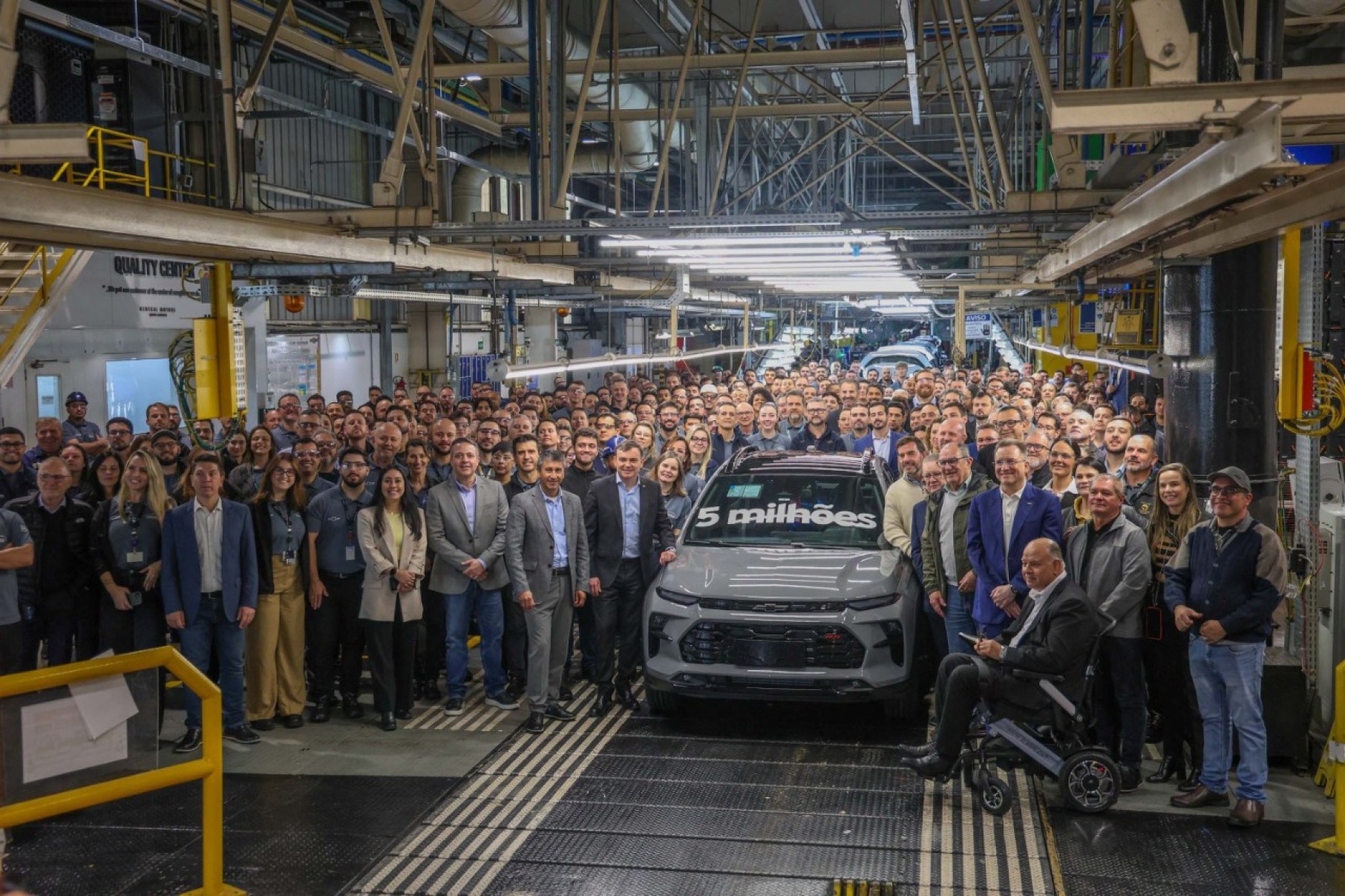 GM alcança 5 milhões de veículos produzidos na fábrica de Gravataí