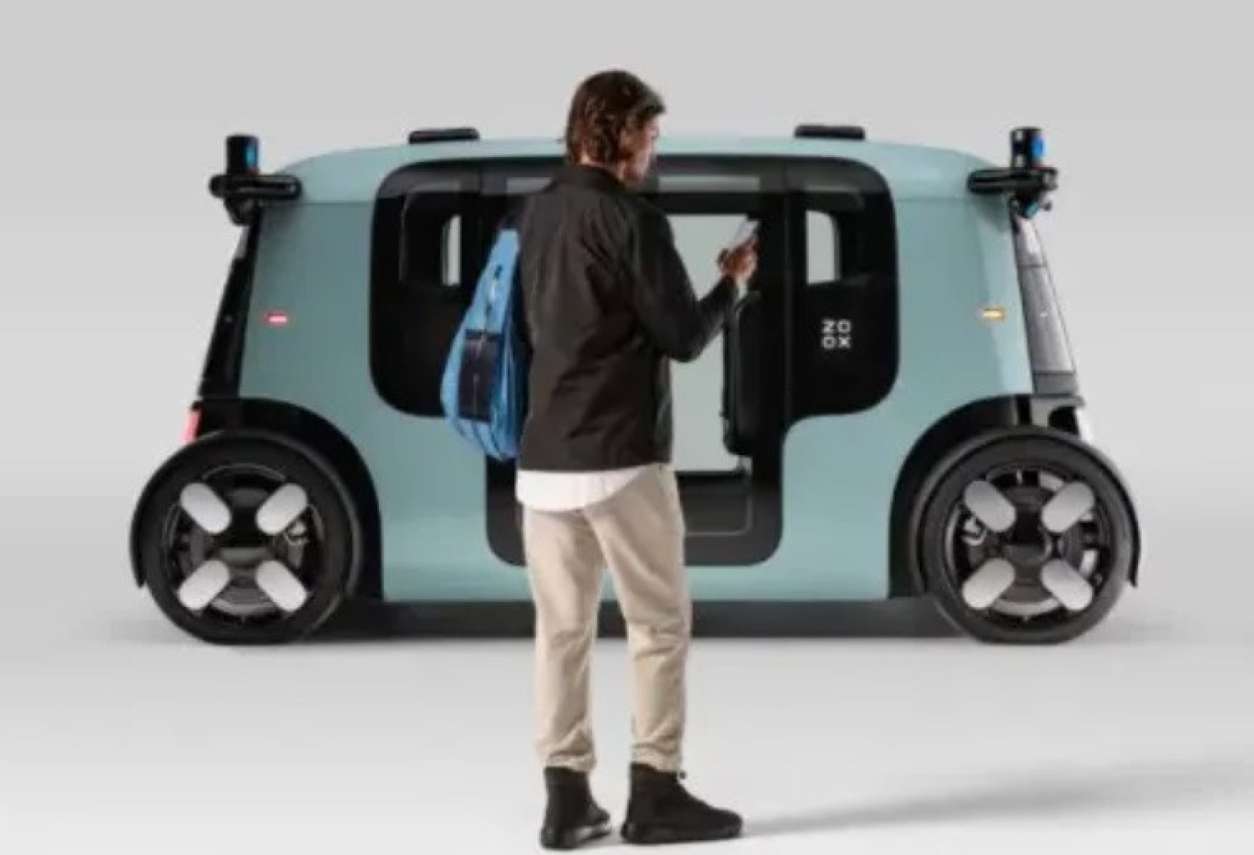 Carro aut&ocirc;nomo da Zoox, da Amazon, n&atilde;o tem pedal e volante