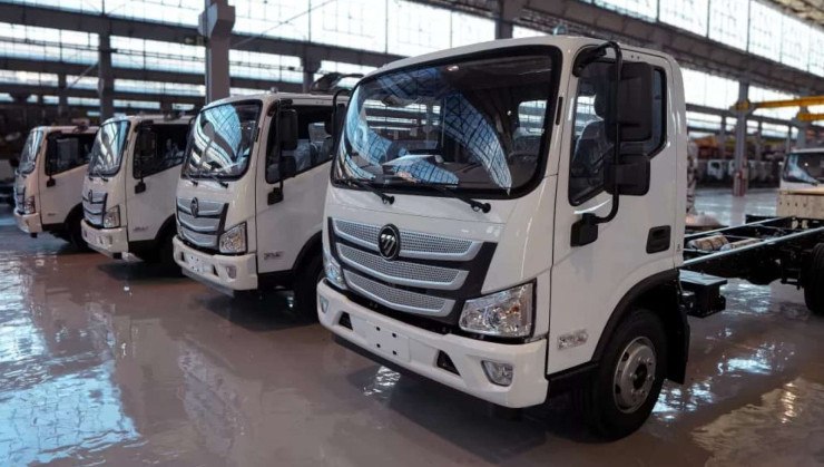Foton está presente no Brasil com caminhões elétricos, a diesel e picapes híbridas-diesel -  (crédito: Divulgação)