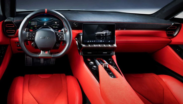 Interior do Toyota GR GT para uso urbano