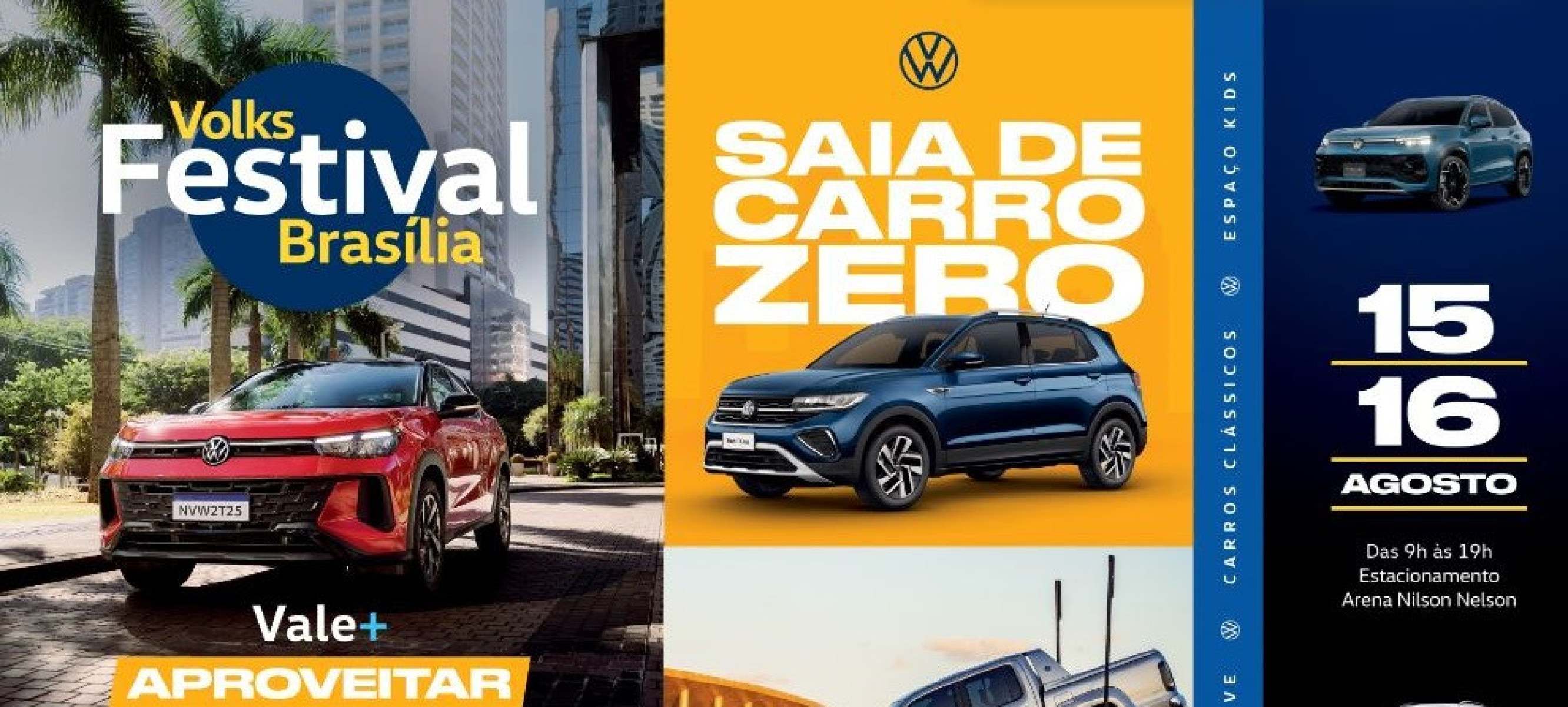 Volks Festival Bras&iacute;lia ocorre em 15 e 16 de agosto