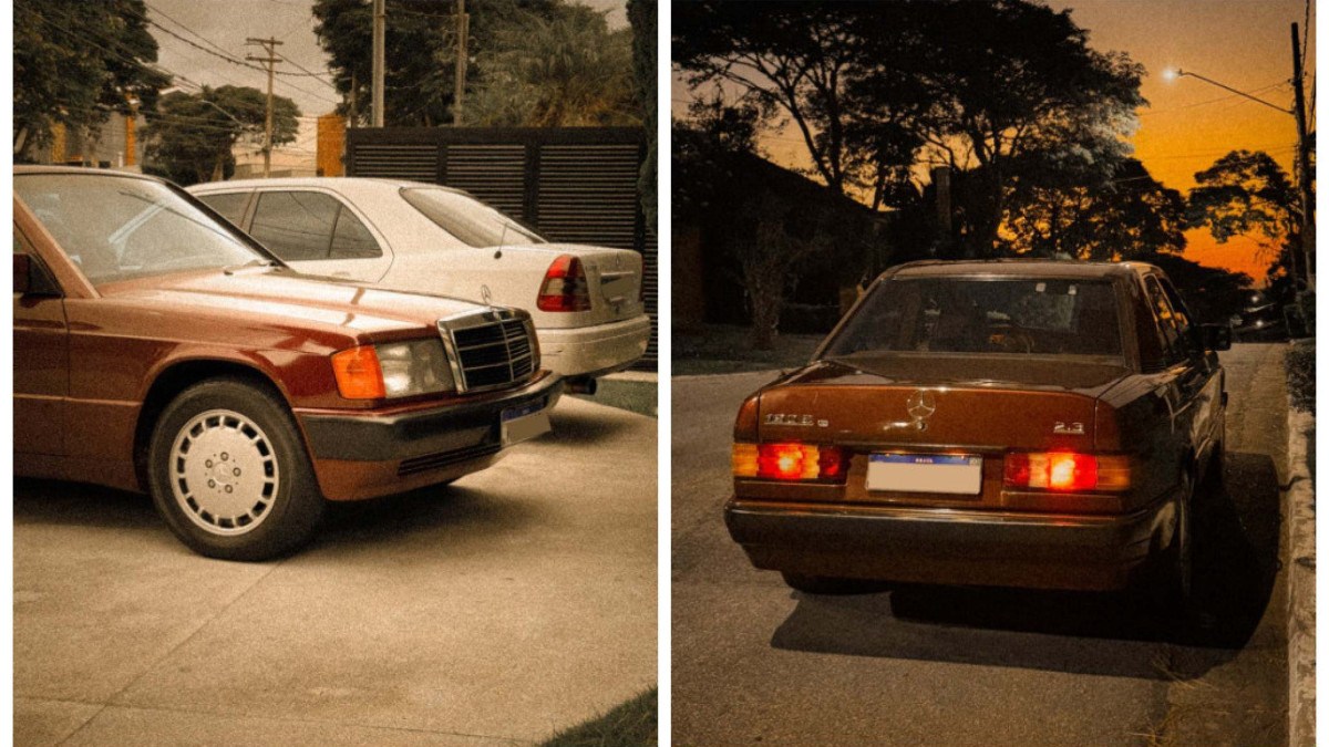 Mercedes-Benz 190E vendida por Fiuk nas redes sociais