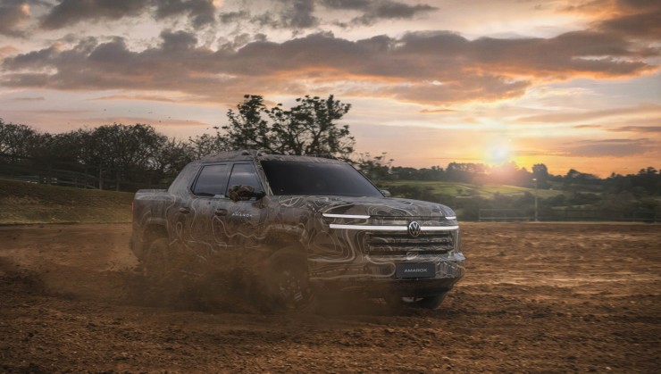 Nova Amarok 2027 camuflada -  (crédito: Divulgação/Volkswagen)
