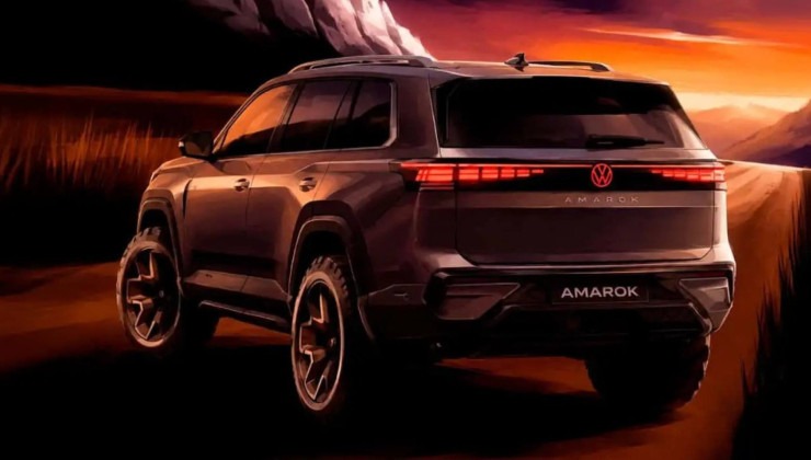 Imagem feita por I.A. que pode exemplificar como ser&aacute; o SUV da Amarok