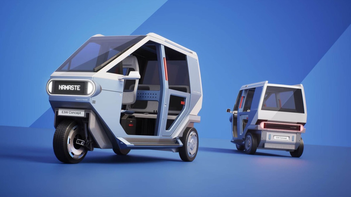Triciclo Hyundai E3W surge como alternativa de micromobilidade elétrica para o futuro