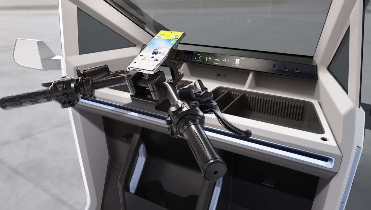 Triciclo Hyundai E3W ser&aacute; conduzido como uma motocicleta