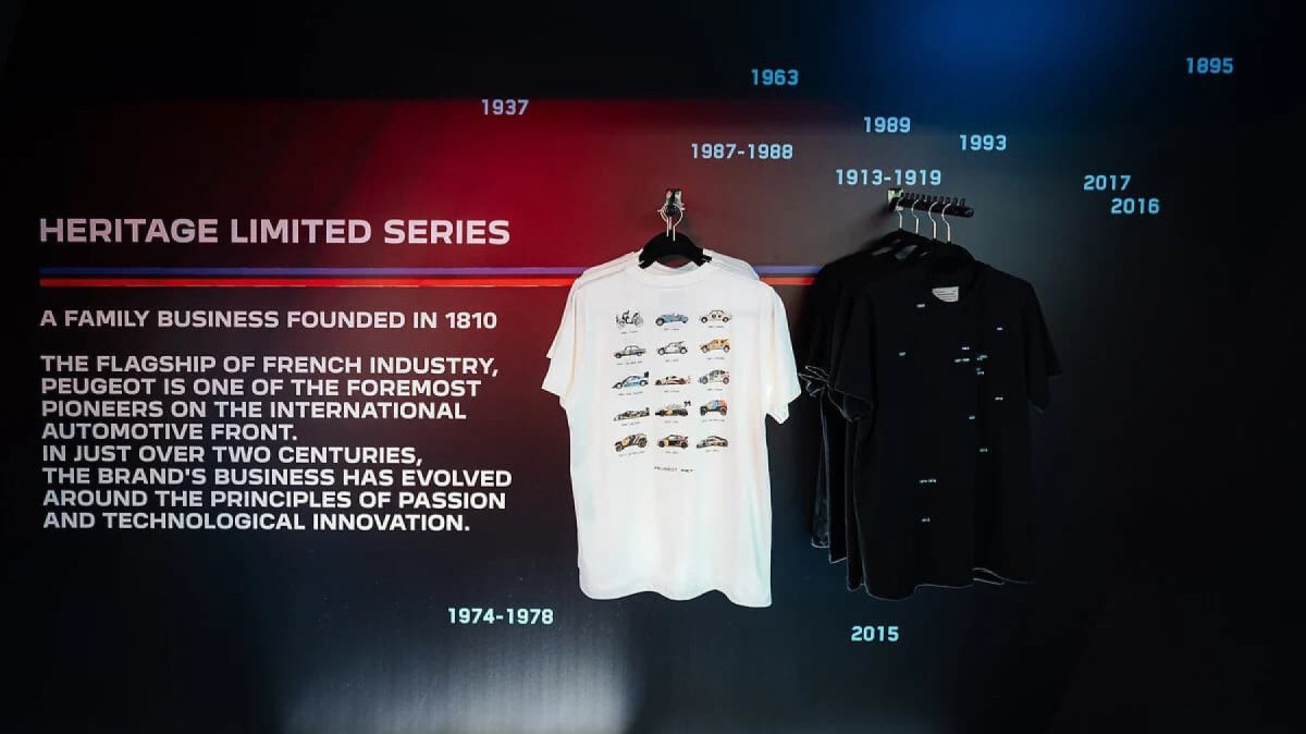 Camisetas fazem parte da segunda coleção entre Peugeot e Piet