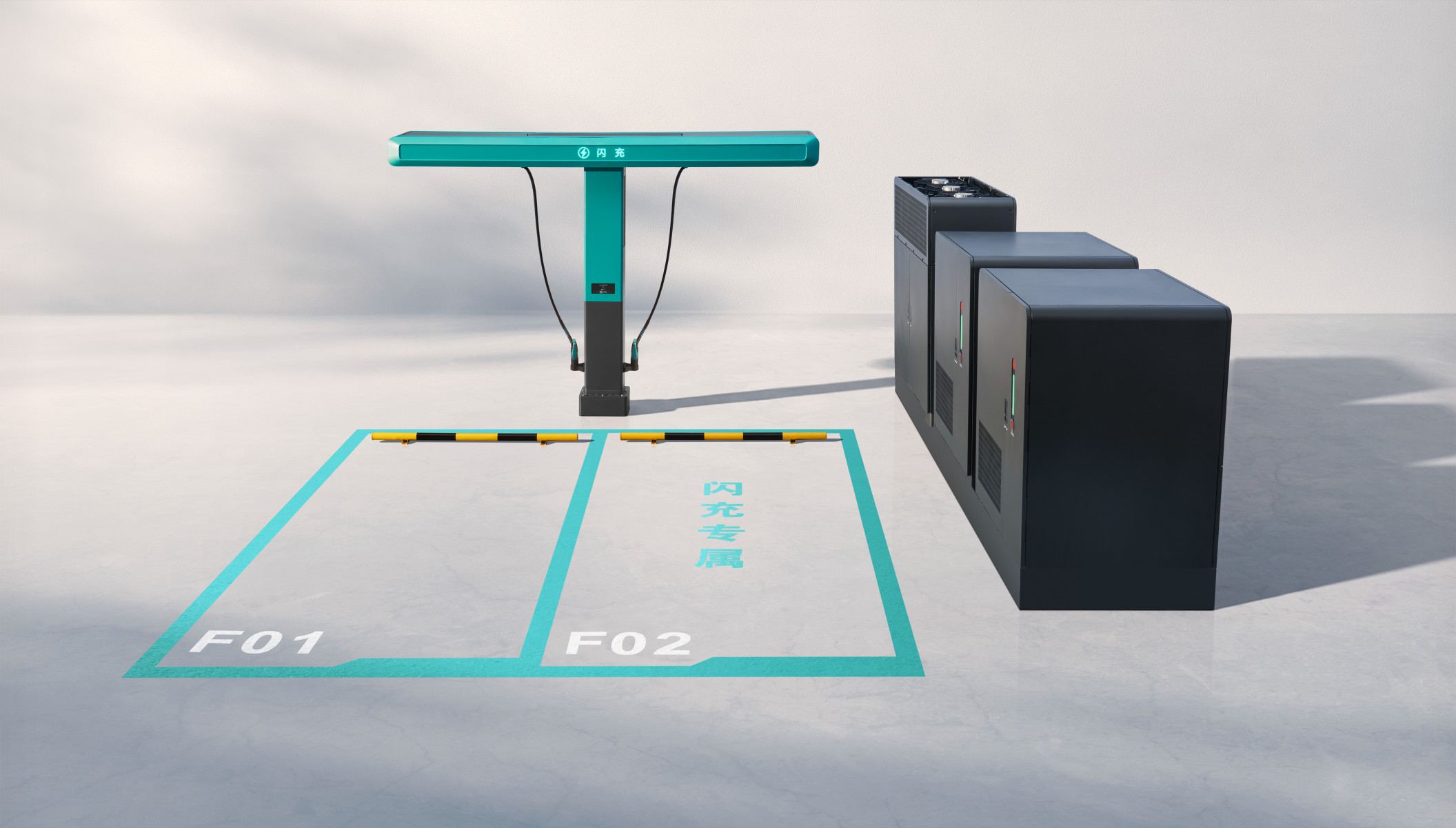 Flash Charging possui baterias pr&oacute;prias e permite carregar dois carros de forma simult&acirc;nea     