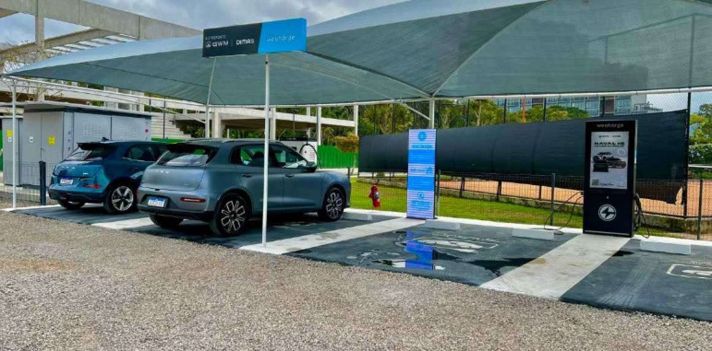 Infraestrutura de recarga da GWM em Santa Catarina