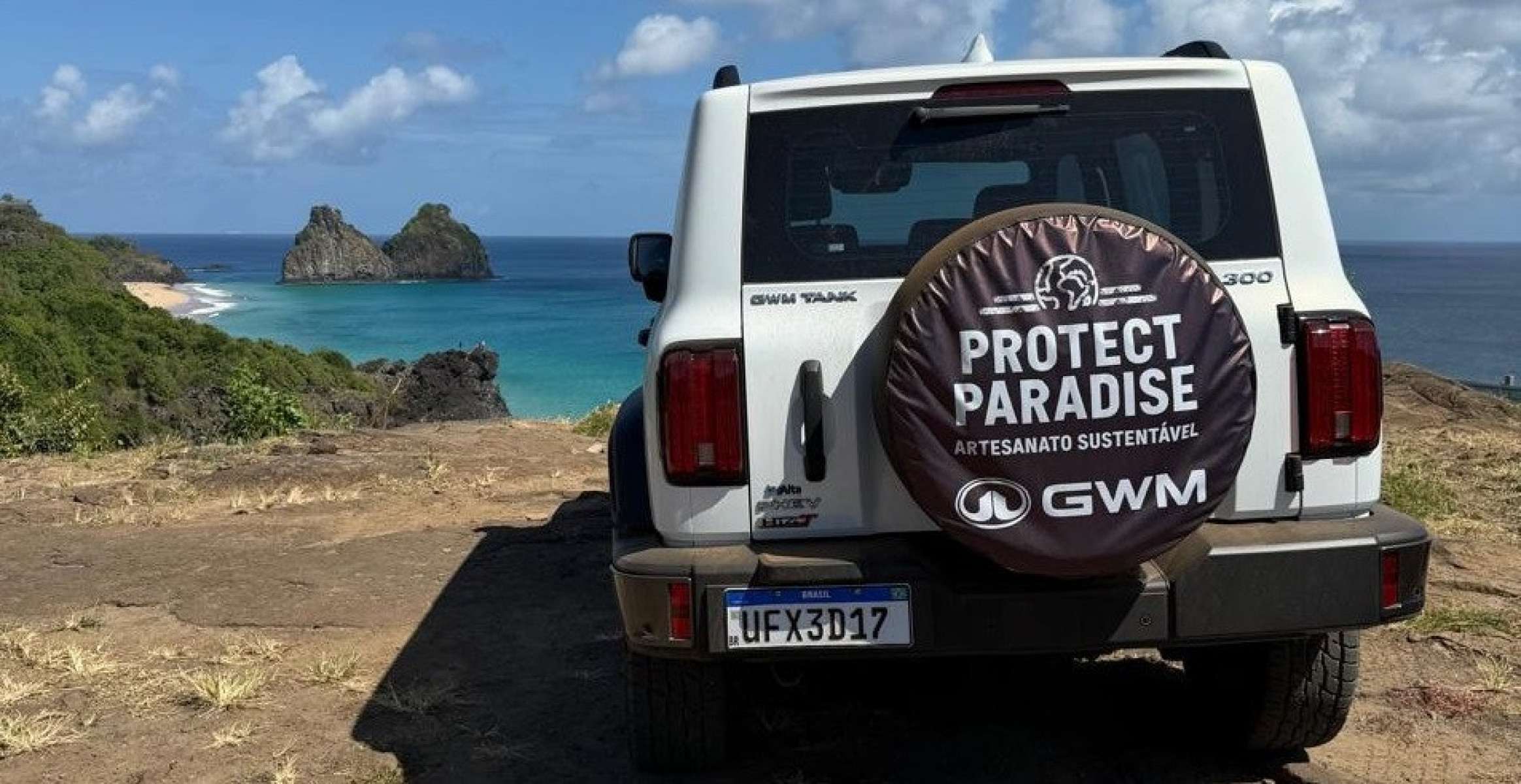 GWM Tank 300 vira usina móvel para reciclagem em Fernando de Noronha