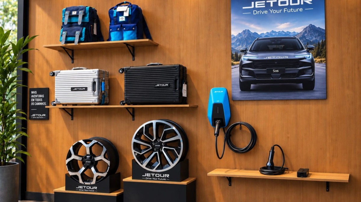 Linha de acessórios Jetour