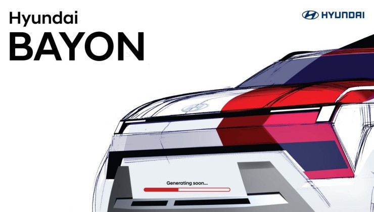 Sketches do novo Hyundai Bayon -  (crédito: Divulgação)