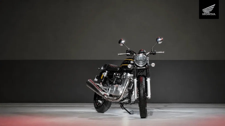 A nova Honda CB500 neo caf&eacute; racer combina desenho retr&ocirc; e tecnologia, mirando o mercado indiano -  (crédito: Divulga&ccedil;&atilde;o/Honda)