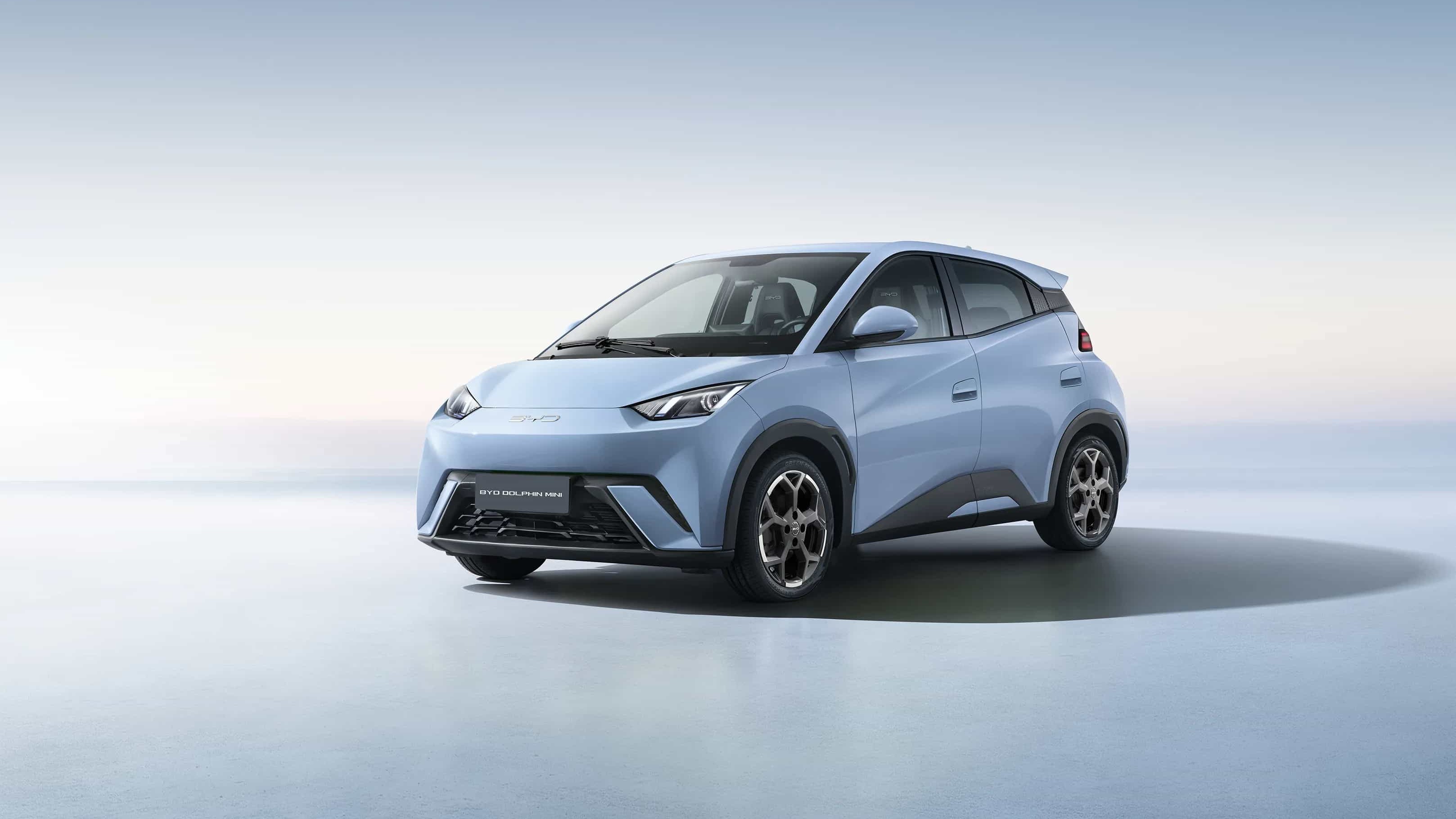 O BYD Dolphin Mini &eacute; um dos modelos el&eacute;tricos da montadora chinesa que se destacou entre os mais vendidos no Brasil -  (crédito: Divulga&ccedil;&atilde;o/BYD)