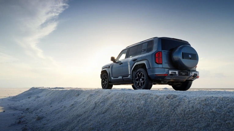 O Denza B5, principal SUV respons&aacute;vel pelo avan&ccedil;o da marca no mercado premium brasileiro -  (crédito: Divulga&ccedil;&atilde;o/Denza)