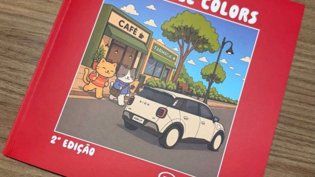 GAC Little Colors transforma modelos da marca em desenhos para colorir