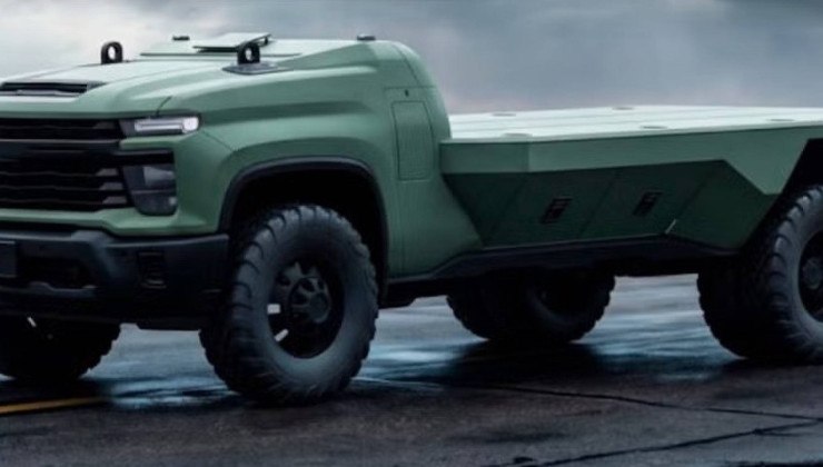 GM testa veículo autônomo baseado na Chevrolet Silverado -  (crédito: Divulgação/GM)
