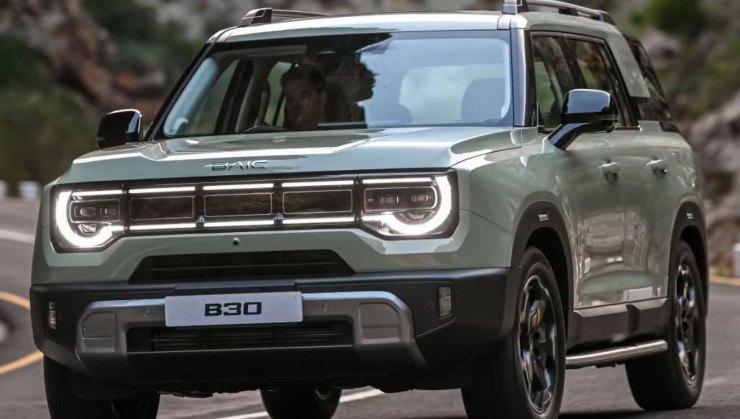 BAIC B30 chegará ao Brasil como opção híbrida aos modelos elétricos -  (crédito: Divulgação)