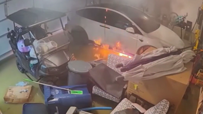 Água salgada está fazendo carros elétricos explodirem após furacão Helene; vídeo