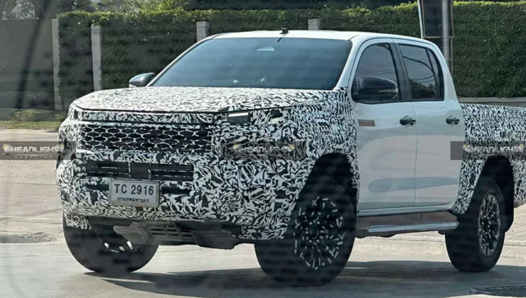 Nova Hilux camuflada -  (crédito: Reprodução)