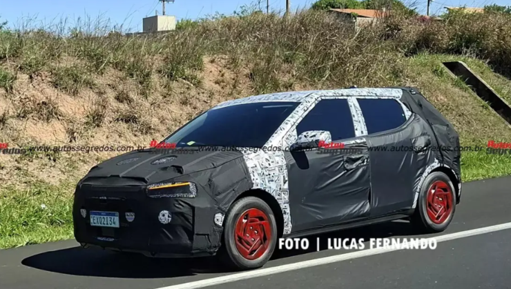 Flagra da nova geração do HB20 -  (crédito: Reprodução/Lucas Fernando/ Autos Segredos)