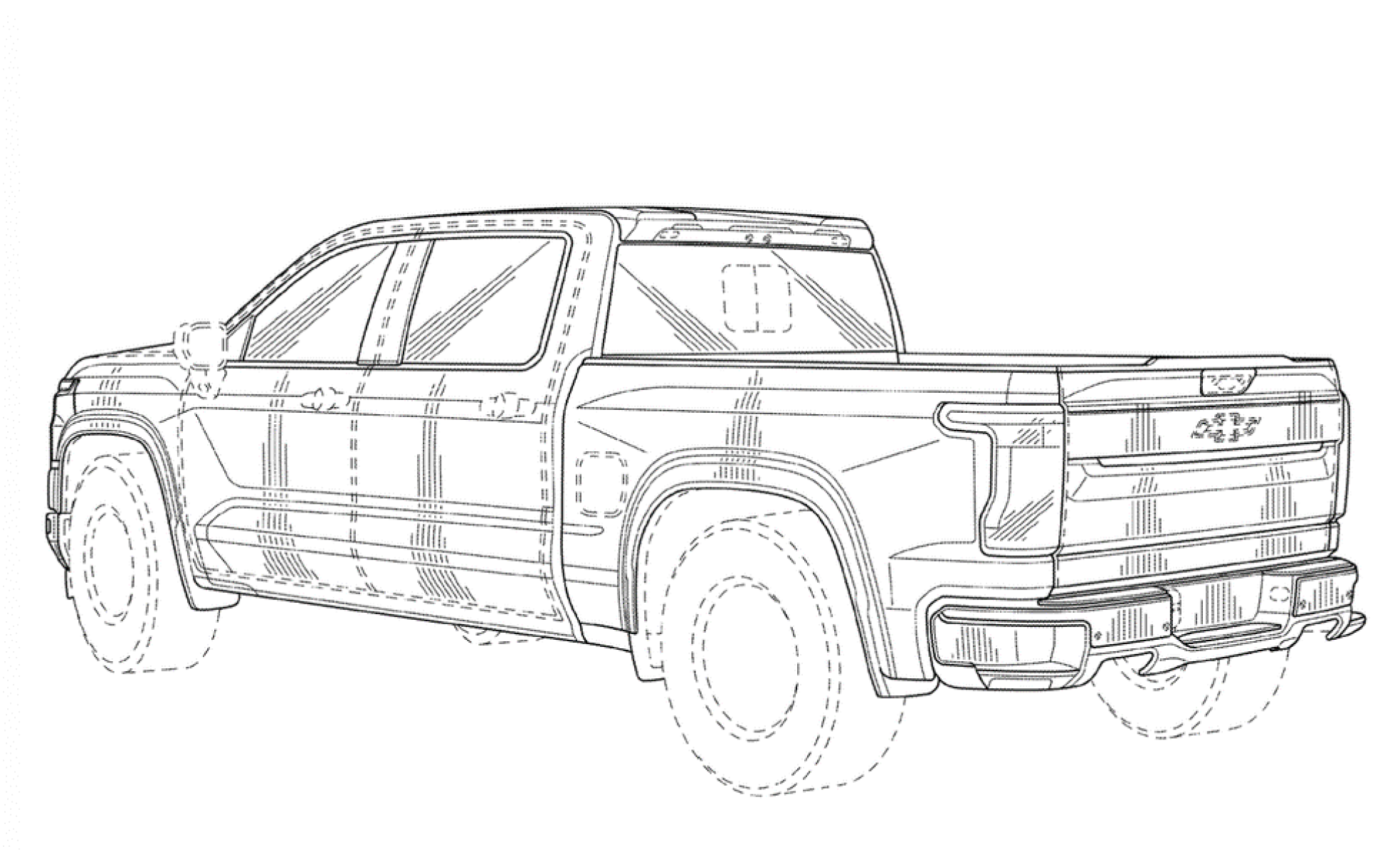 Diagrama da nova gera&ccedil;&atilde;o da Chevy Silverado