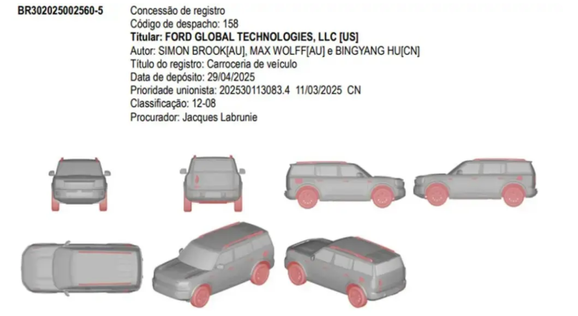 Registro do Bronco EV no INPI