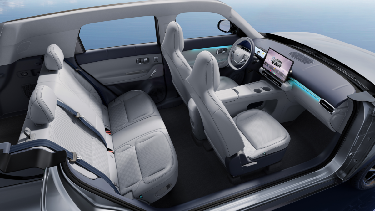 Vista do interior do Leapmotor B03X