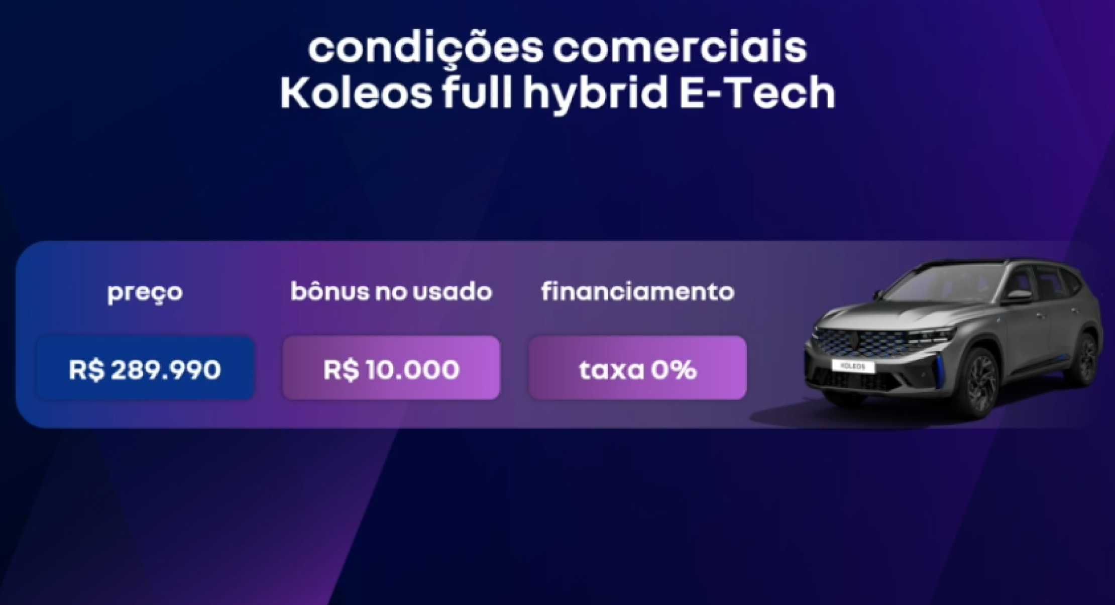 Pre&ccedil;os e condi&ccedil;&otilde;es da pr&eacute;-venda do Renault Koleos