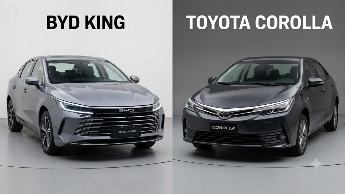 Toyota Corolla Hybrid VS BYD King