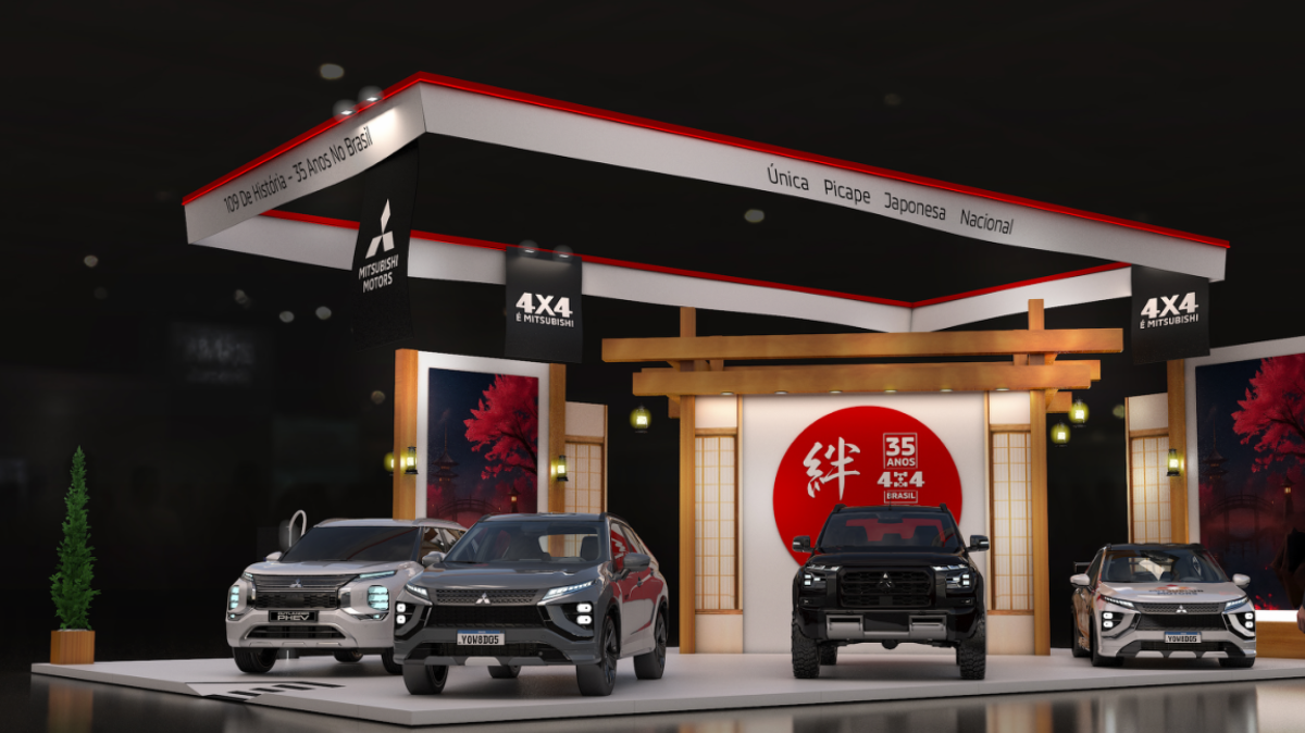 Estande Mitsubishi Motors no Festival do Japão 2026