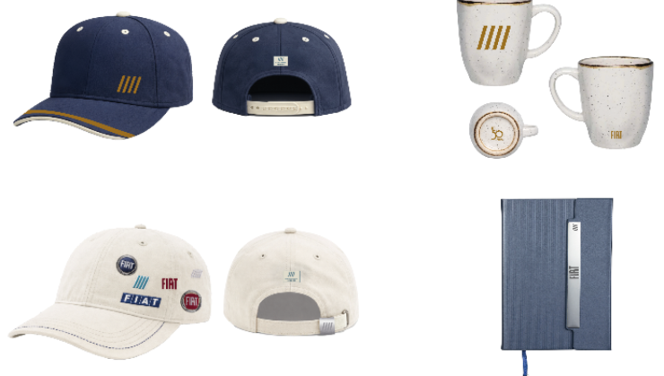 Linha Fiatwear em comemora&ccedil;&atilde;o aos 50 anos da marca no Brasil