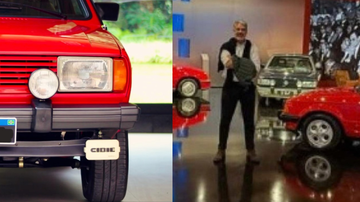 A paix&atilde;o do jornalista William Bonner por seus carros cl&aacute;ssicos, incluindo o Gol GTS, &eacute; tema constante de suas redes sociais