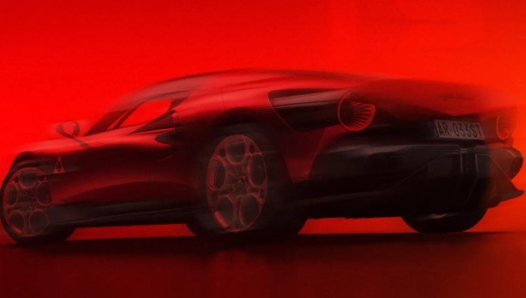 Conceito do 33 Stradale -  (crédito: Divulgação/Alfa Romeo)